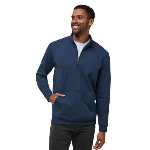 TravisMathew Hotel Hopper QZ Mens Golf Pullover - Total Eclipse/XL