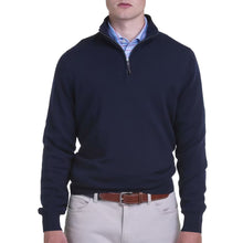 Load image into Gallery viewer, Fairway &amp; Greene Baruffa Merino Mens Golf Pullover - Navy/XL
 - 2