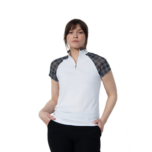 Daily Sports Bonito Cap Sleeve Womens Golf Polo - White/L