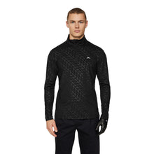 Load image into Gallery viewer, J. Lindeberg Luke Deboss Mens Golf Pullover - Bias Bridge Blk/XL
 - 1