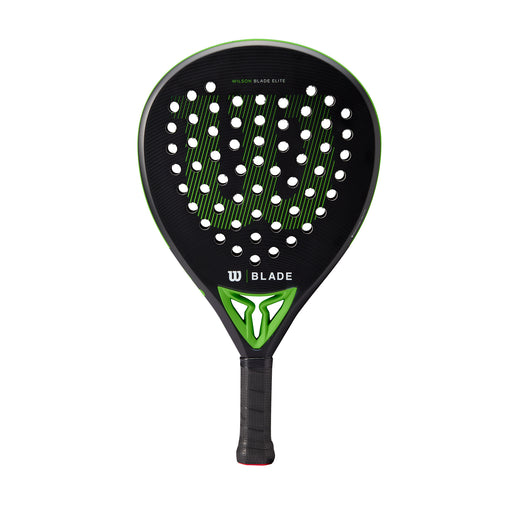 Wilson Blade Elite V2 Padel Racquet - Blk/Neon Green/Teardrop/356G