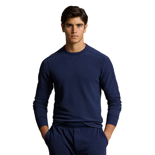 RLX Polo Golf Tech Waffle RN Mens Golf Pullover - Refined Navy/XL