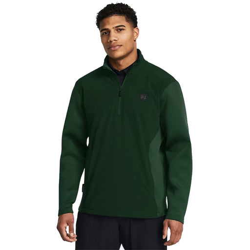 Under Armour DP Storm Hybrid Mens Golf Pullover - FOREST GRN 301/XL