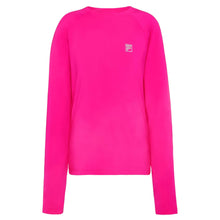 Load image into Gallery viewer, FILA UV Blocker Girls Long Sleeve Tennis Shirt - PINK GLOW 543/L
 - 1