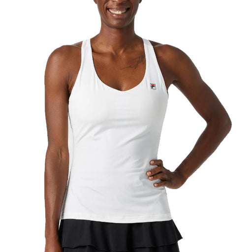 FILA Essentials Racerback White Womens Tennis Tank - White/XL