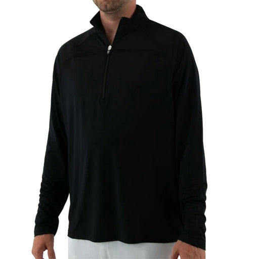 Fila Essentials Half-Zip Mens Tennis Pullover - BLACK 001/XXL