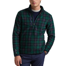 Load image into Gallery viewer, Polo Golf Fleece HZ Golf Tartan Mens Golf Pullover - Golf Tartan/XL
 - 1