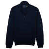 RLX Polo Golf Mock Neck Quarter-Zip Refined Navy Mens Sweater