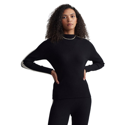 Varley Wilshire Mockneck Womens Knit Sweater - Black/M