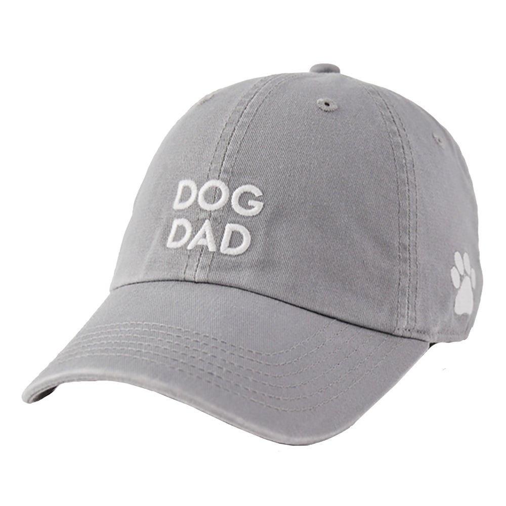 Life Is Good Dog Dad Mens Hat - Slate Gray/One Size