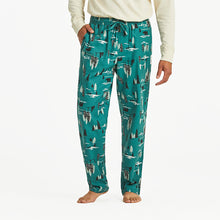 Load image into Gallery viewer, Life Is Good Winter Woodland Mens Pajama Pant - Spruce Green/XL
 - 1