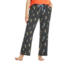 Load image into Gallery viewer, LIfe Is Good Cocktail Pattern Womens Pajama Pant - True Black/XL
 - 1