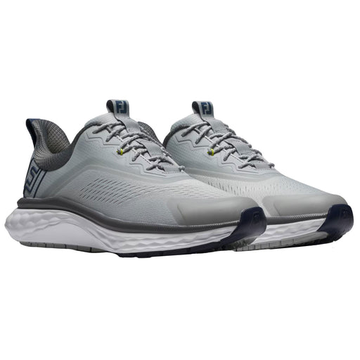 FootJoy Quantum Mens Golf Shoes - Grey/White/Blue/D Medium/14.0