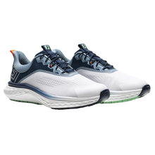 Load image into Gallery viewer, FootJoy Quantum Mens Golf Shoes - Wt/Pecoat/Aqua/2E WIDE/12.0
 - 9