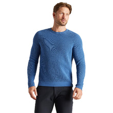 Load image into Gallery viewer, Rhone Walden Waffle Mens Sweater - Blue Horizon/L
 - 1