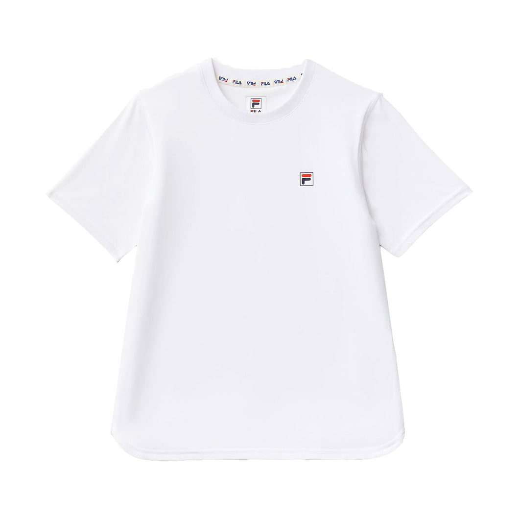 Fila  Performance Boys Short Sleeve Tennis Shirt - WHITE 100/L