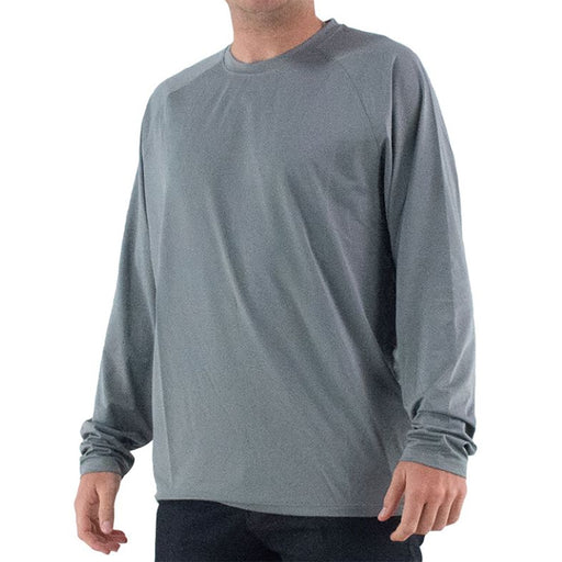 FILA Tennis Essentials LS UV Blocker Mens Crew - LIGHT GREY 050/XXL