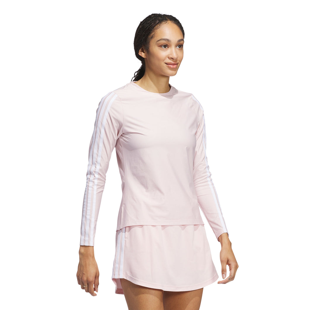 Adidas Golf U365 TwistKnit LS Womens Golf Shirt - Sandy Pink/XL