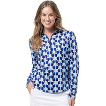 Load image into Gallery viewer, SanSoleil Solcool Print Mock Womens Golf PO - Paddywack/XL
 - 15