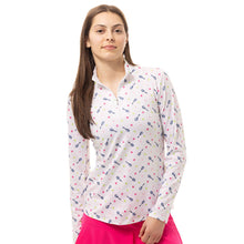 Load image into Gallery viewer, SanSoleil Solcool Print Mock Womens Golf PO - Roundrobin/L
 - 7