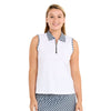 Sofibella Monochrome Sleeveless Womens Golf Polo