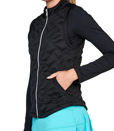 Sofibella UV Staples Quilt Womens Golf Vest