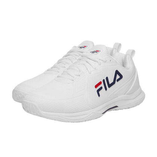 Fila Volley Burst Mens Pickleball Shoes - White/Navy/D Medium/14.0