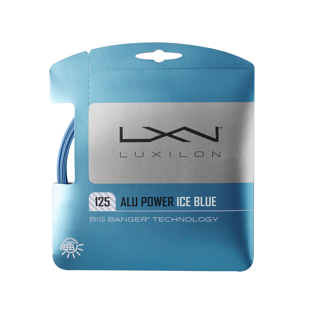 Luxilon ALU Power 17G Tennis String - Ice Blue