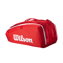 Load image into Gallery viewer, Wilson Super Tour Red 15-Pack Tennis Bag - Red
 - 1