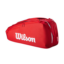 Load image into Gallery viewer, Wilson Super Tour Red 6-Pack Tennis Bag - Red
 - 1