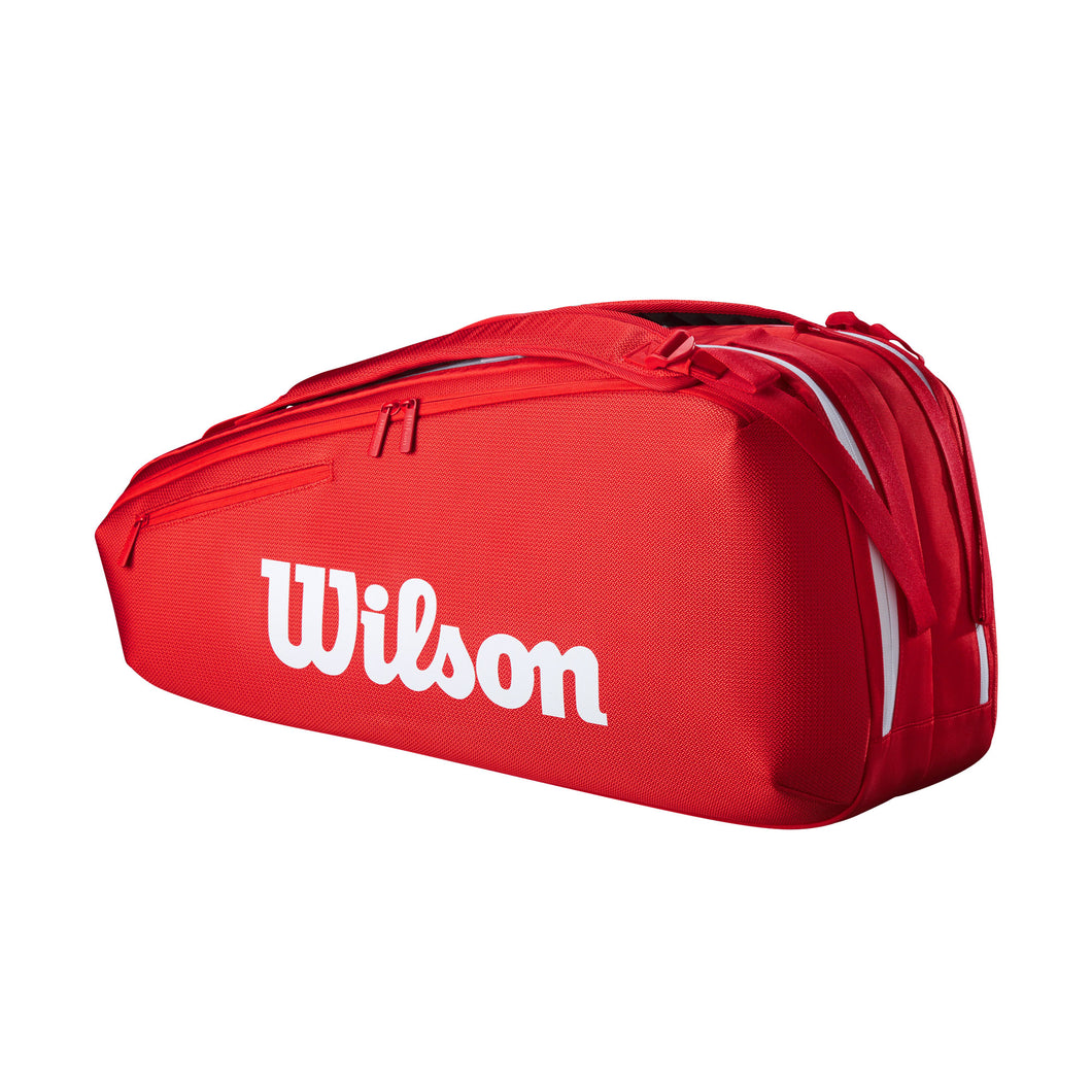 Wilson Super Tour Red 6-Pack Tennis Bag - Red