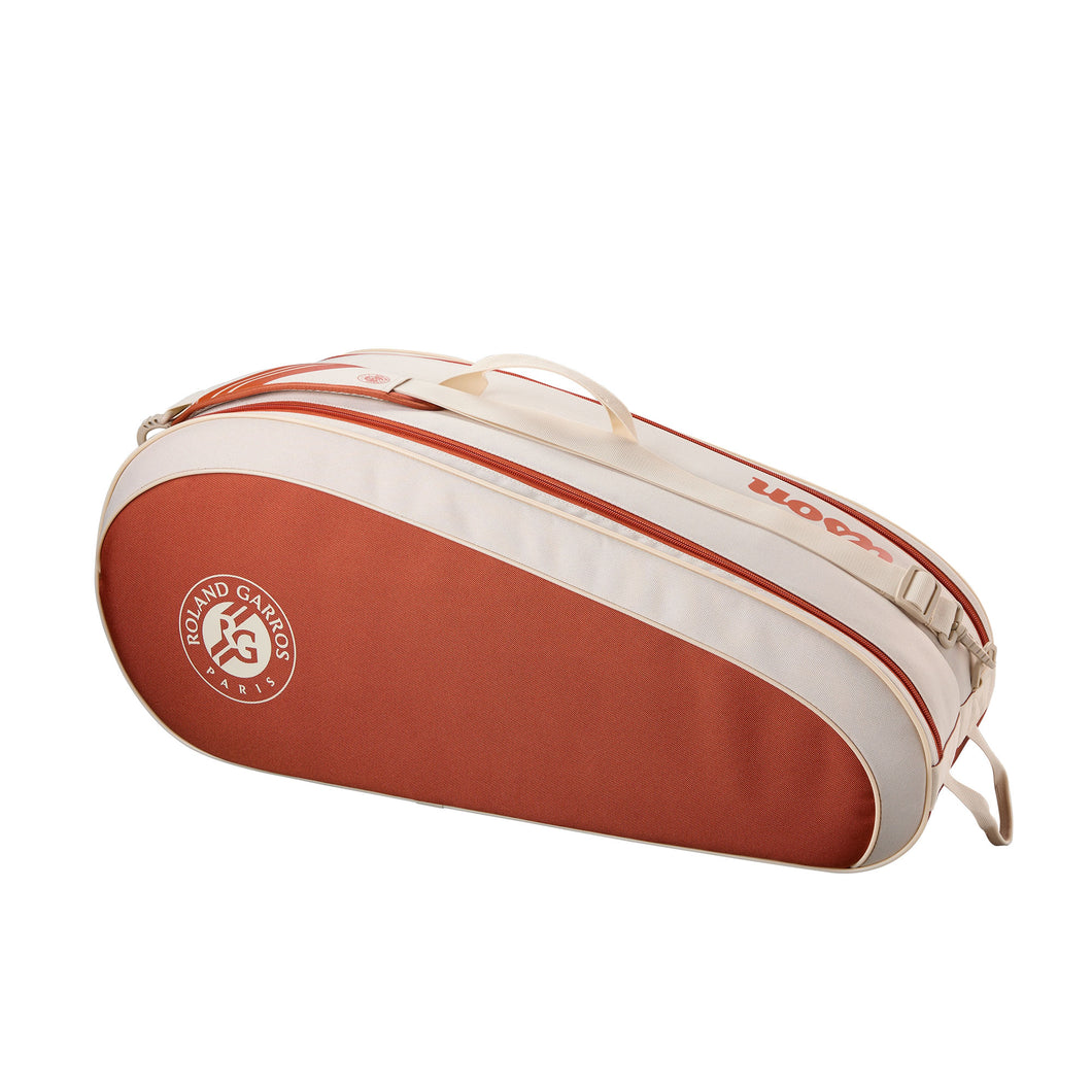 Wilson Roland Garros Team Cream/Cly 6pk Tennis Bag - Cream/Clay