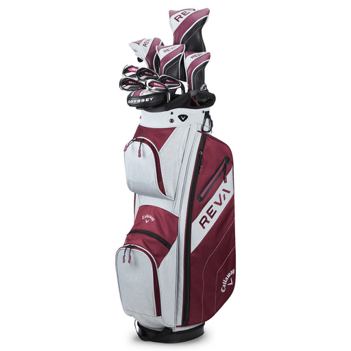 Callaway Reva 11-pc Right Hand Wmns Cart Golf Set - Standard/Ladies/Eggplant