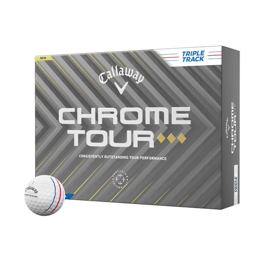 Callaway Chrome Tour Triple Diamond Triple Track Golf Balls - Dozen
