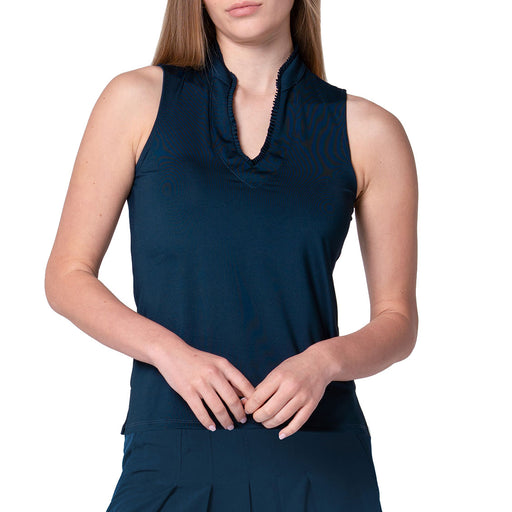Lucky In Love Pltd Placke Sleeveless Womens Golf P - Midnight/XL