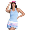 Lucky In Love Blue Streak Womens Tennis Tank