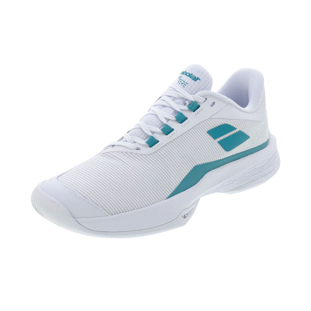Babolat Jet Tere 2 All Court Womens Tennis Shoe 25 - White/Baltic/B Medium/10.5