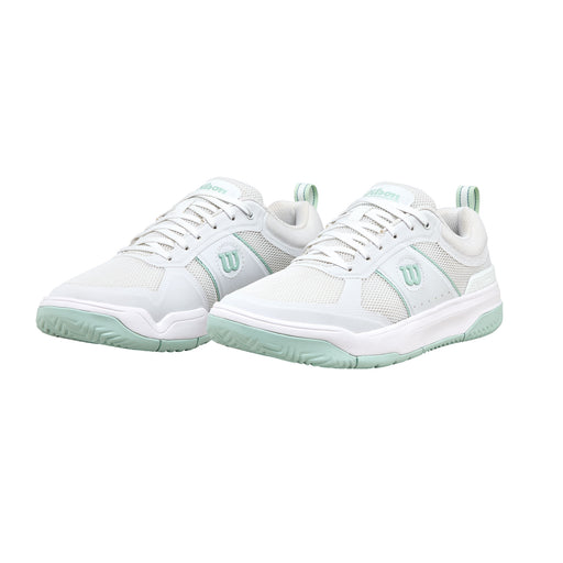 Wilson Pickle Pro Women Pickleball Shoes - Wt/Wt/Surf Spry/B Medium/10.0