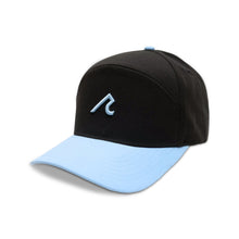 Load image into Gallery viewer, Redvanly R Icon 6-Panel Mens Hat - Tuxedo/Sky Blue/One Size
 - 3