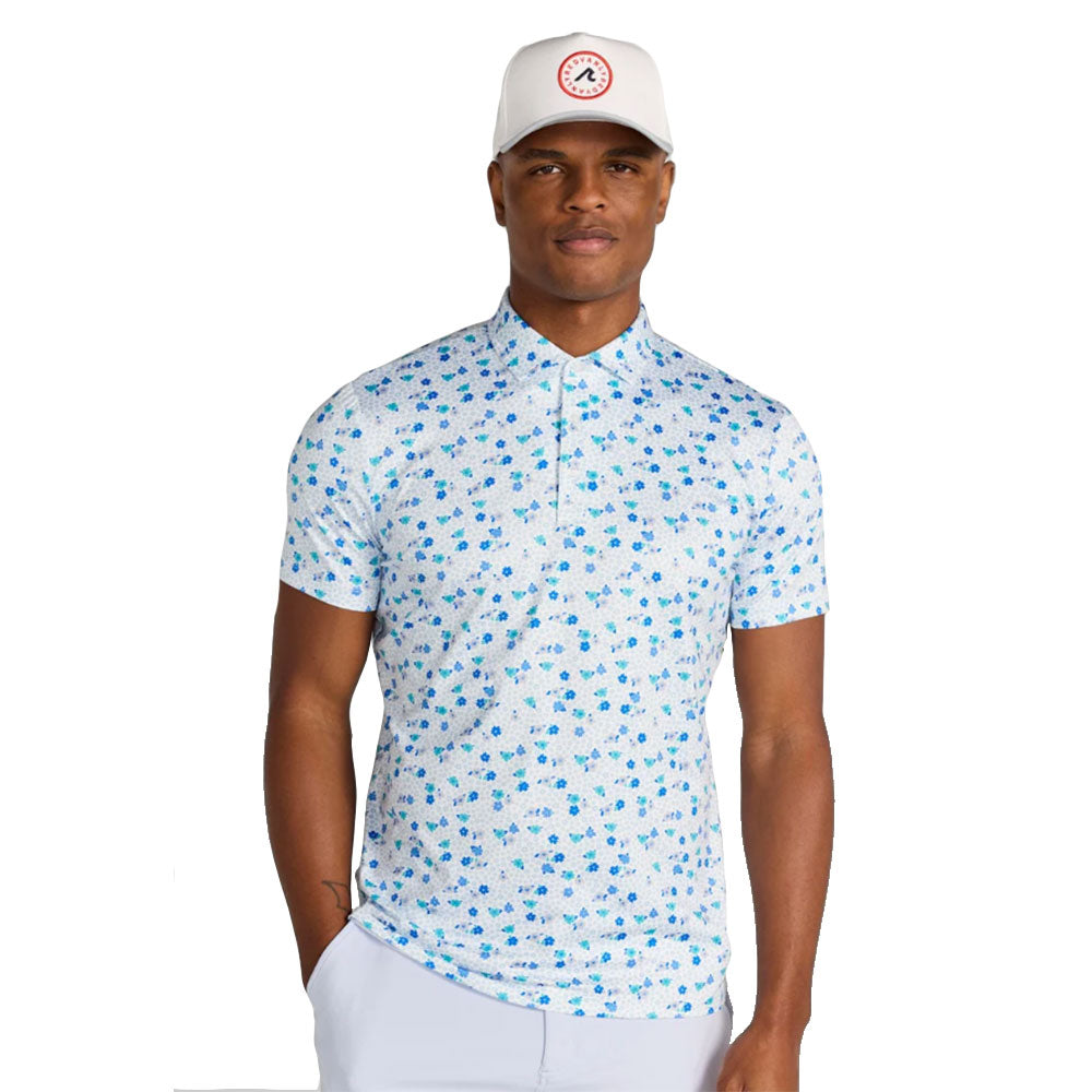 Redvanly Leone Mens Golf Polo - Br Wht/Blu Mult/XL