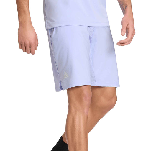 Adidas Club 3 Stripe 7 Inch Mens Tennis Shorts - Violet Tone/XL