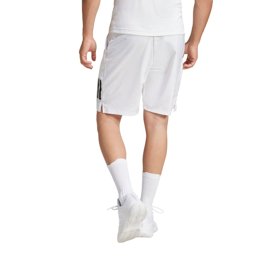 Adidas Club 3 Stripe 9 inch White Mens Tennis Shorts - 2