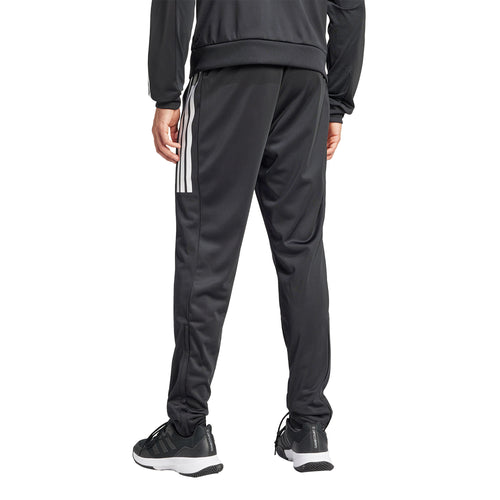 Adidas 3 Stripe Knit Black Mens Tennis Pants - 2