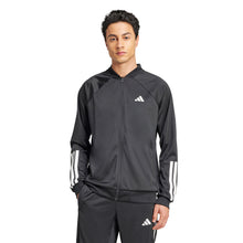 Load image into Gallery viewer, Adidas 3 Stripe Knit Mens Tennis Jacket - Black/XL
 - 1