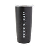 Life Is Good Tonal Wordmark Horizontal 20 oz Water Bottle