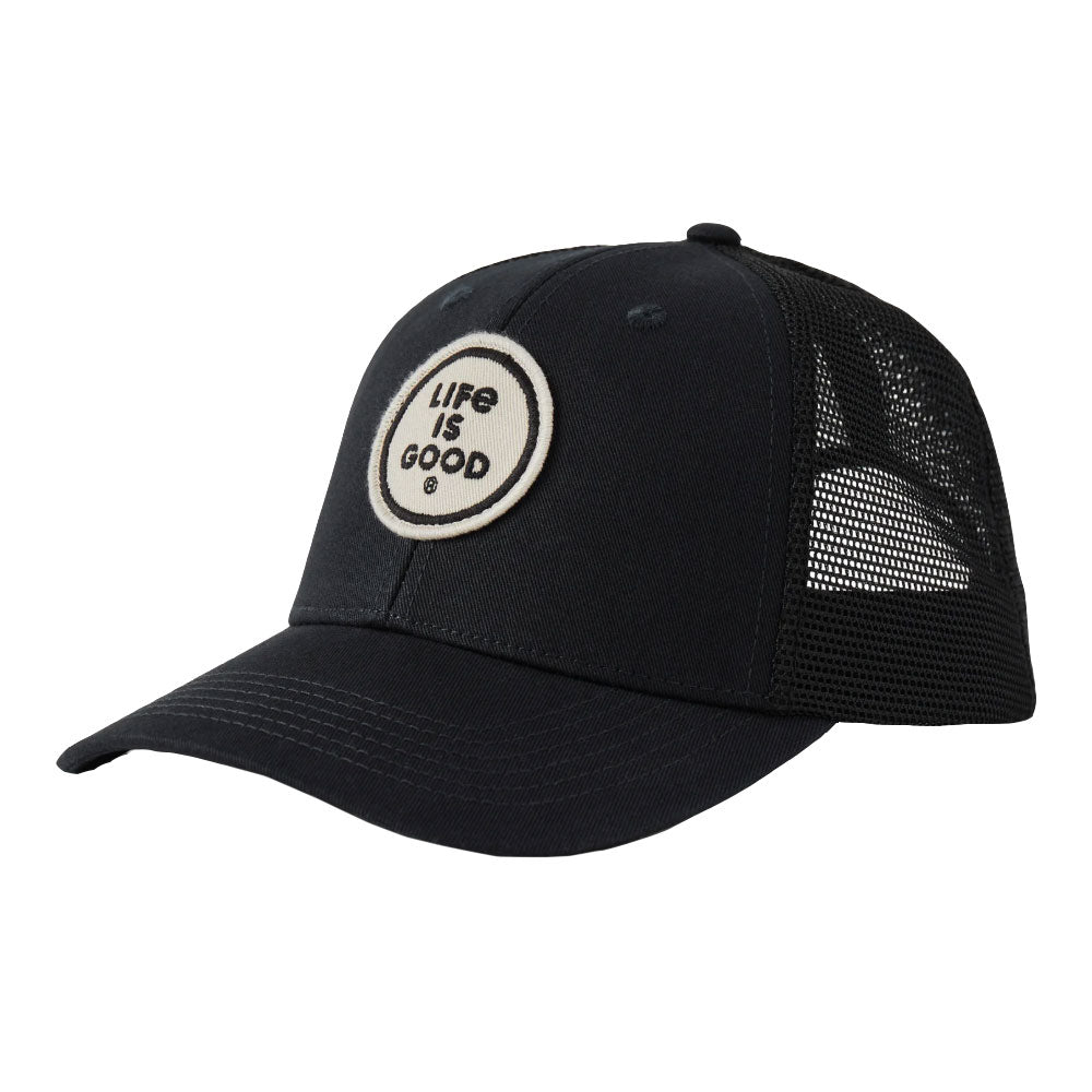 Life is Good Clean LIG Coin Unisex Trucker Cap - True Black/One Size