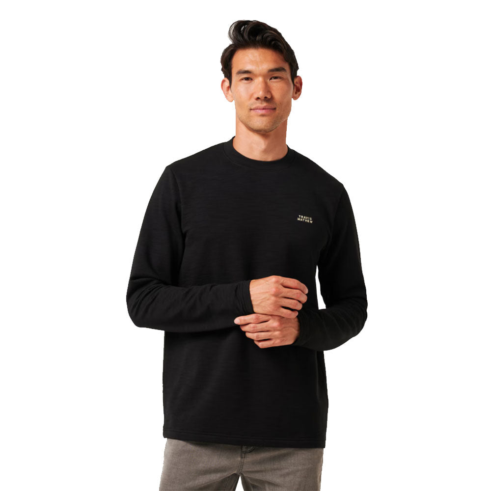 TravisMathew Man About Town Mens Pullover - Black/XL