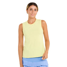 Load image into Gallery viewer, Sofibella Kaleidoscope 25 Hi-Low Women Tennis Tank - Lemonade/L
 - 1