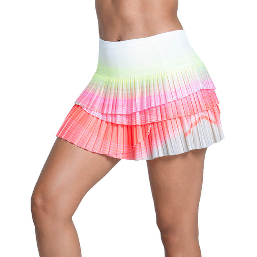 Lucky In Love Sunset Spin 13 Inch Wmn Tennis Skirt - Flamingo/L