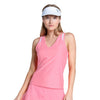 Lucky In Love Shimmer V-Neck w/Bra Womens Tennis Tank